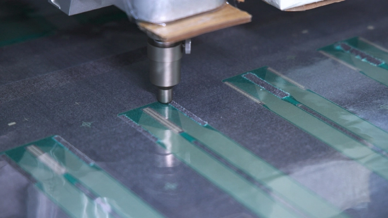 Printing close-up of sensors