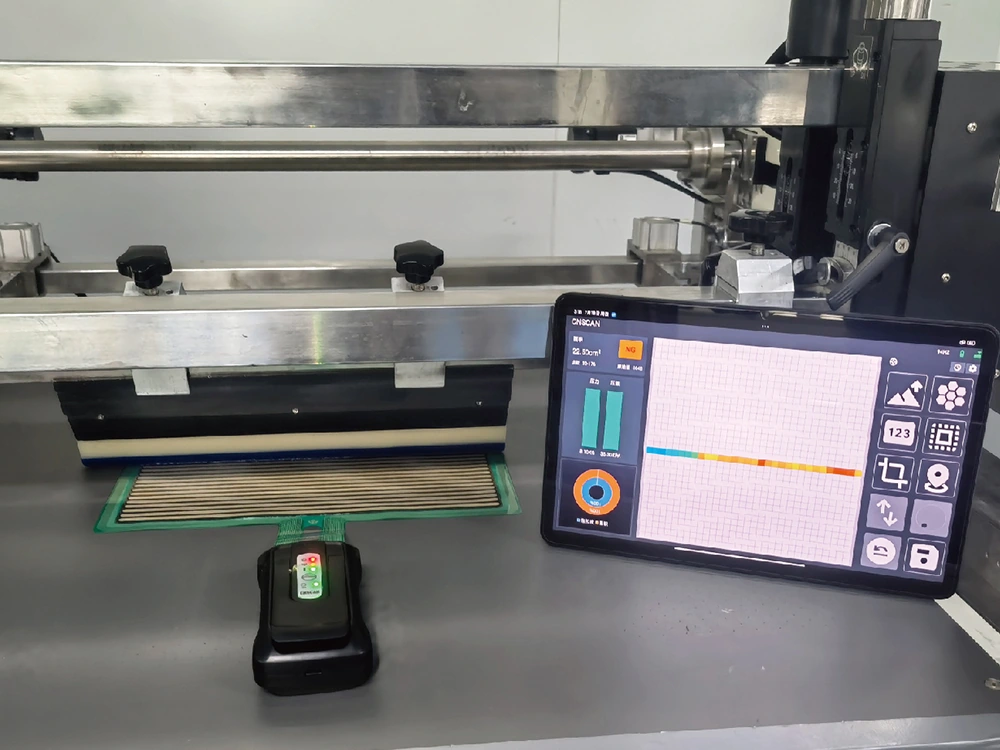 9-Screen Doctor Blade Pressure Consistency Test
