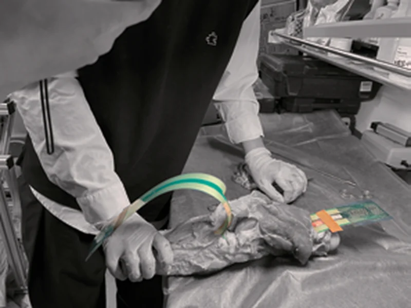 Flexible pressure sensor for medical mattress pressure distribution testing